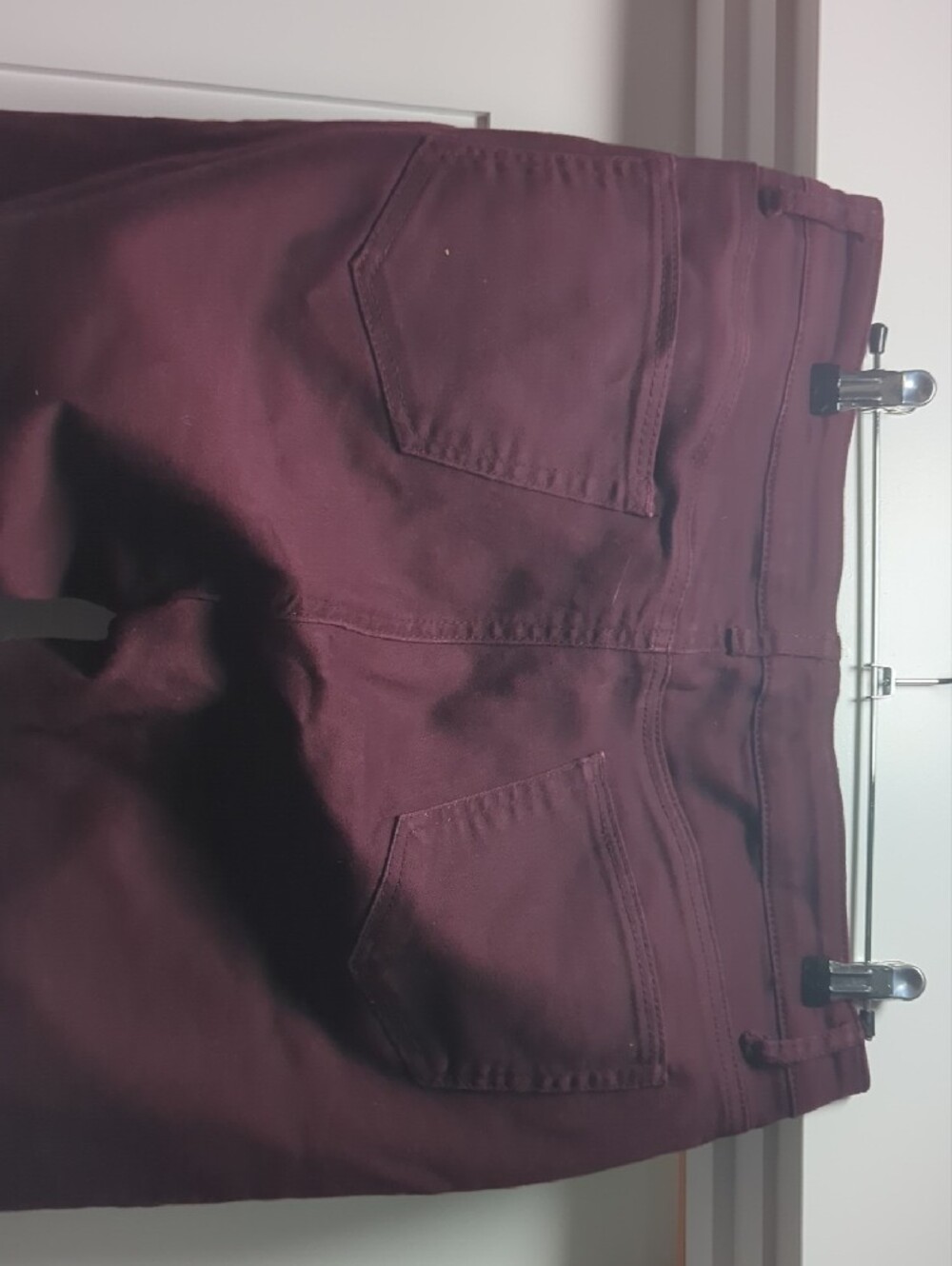 Westport Skinny Jeans in Burgundy - Picture 5 of 7
